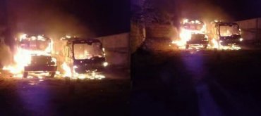 Buses quemados en Arboletes