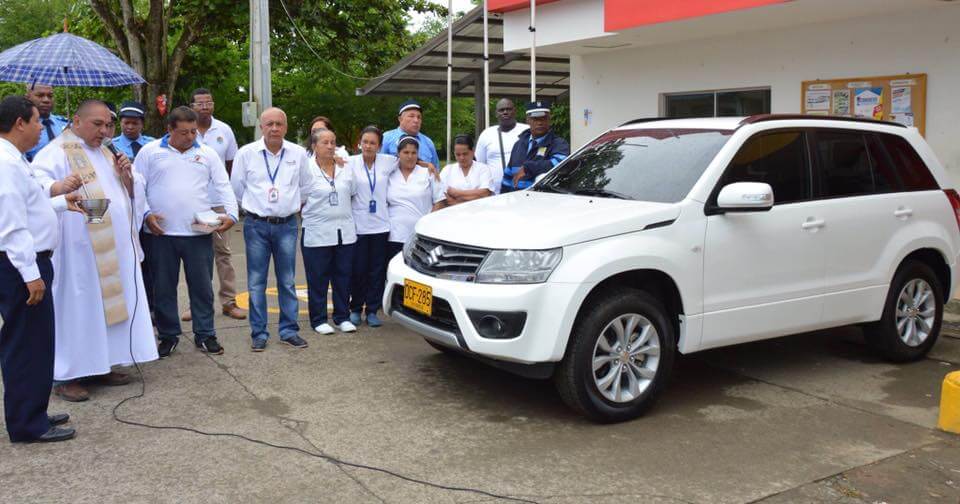 Vehículo de carepa fue bendecido