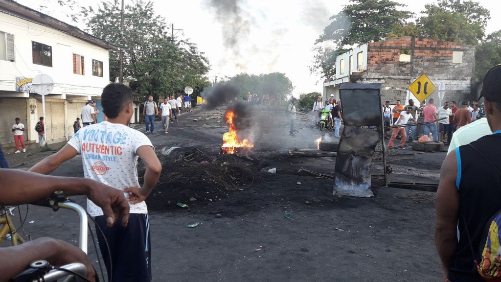 Protestas en Chigorodó